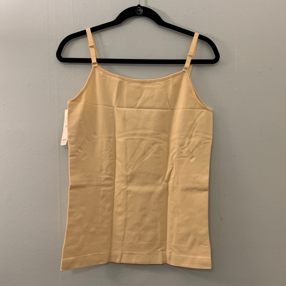 NEW 2-Pack Empetua Shapermint XXXXL All Day Every Day Scoop Neck Cami - Tan/Nude - Picture 6 of 16